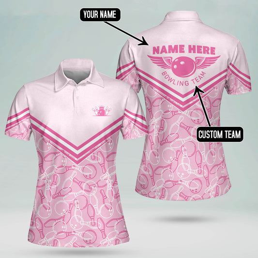 3D Pin Bowling Shirt Pattern Women BW0062