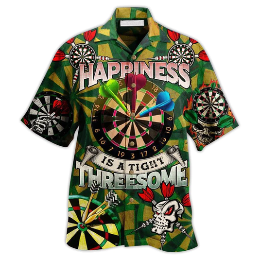 Darts Happiness Black And Red Multi Style Hawaiian Shirt, Dart All Pattern Hawaiian Shirt HO4172