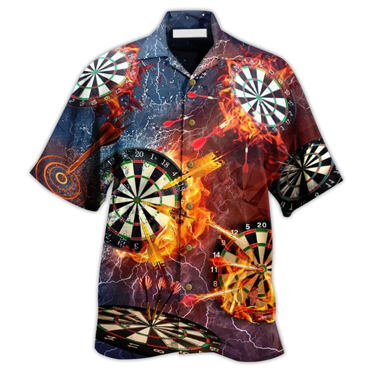 Darts Love It Fire Hawaiian Shirt, Idea Gift for Dart Player, Summer Sport Gift HO4175