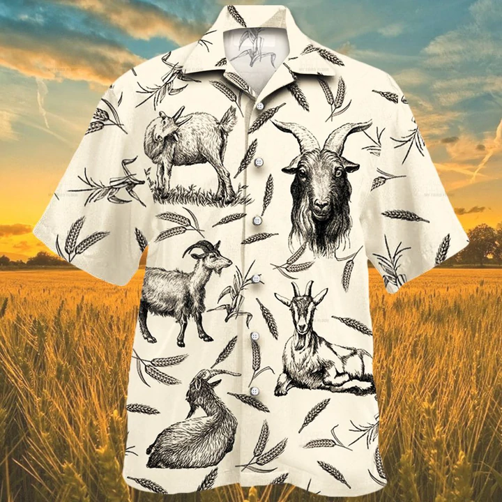 Goat Farm Lovers Hawaiian Shirt Men HO2499