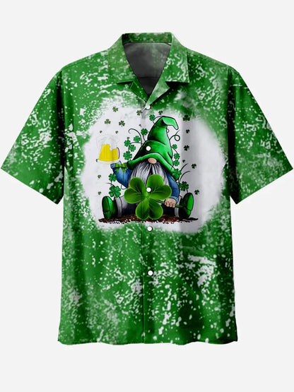 Lucky Clover & Skull Creative St. Patrick's day hawaiian shirt PO0123