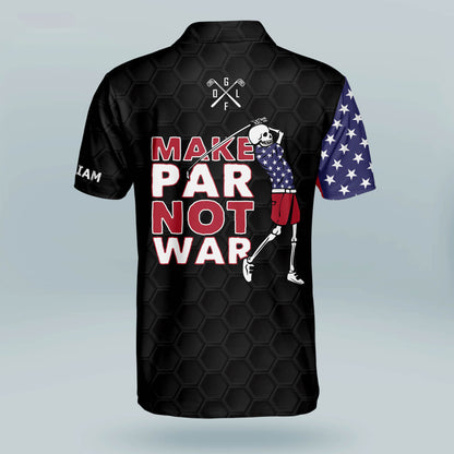 Make Par Not War Golf Polo Shirt GM0251