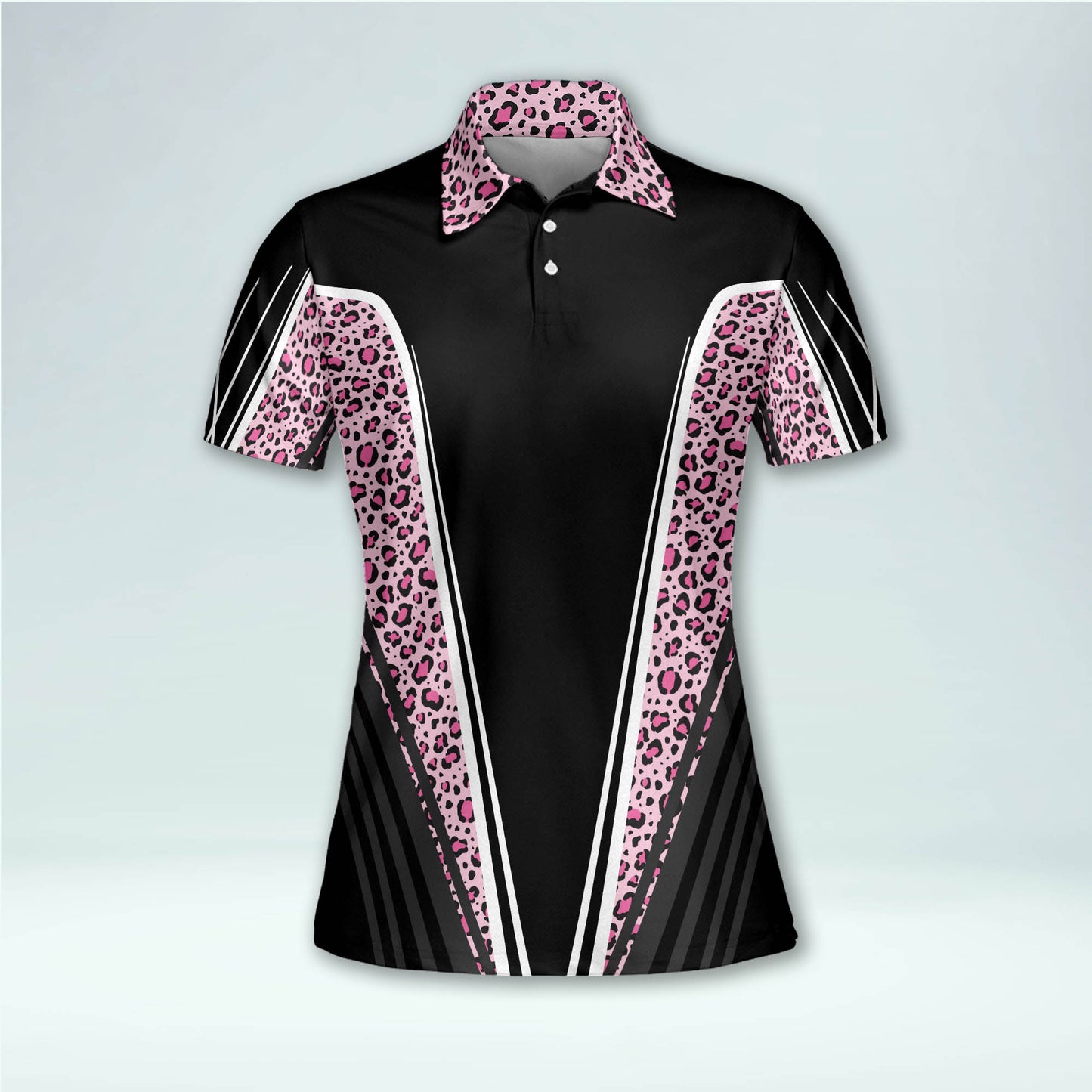 Leopard Pattern Womens Golf Polo Shirt GW0031