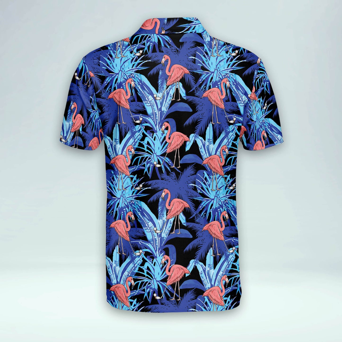 Floral Flamingo Tropical Sports Golf Polo Shirt GM0350