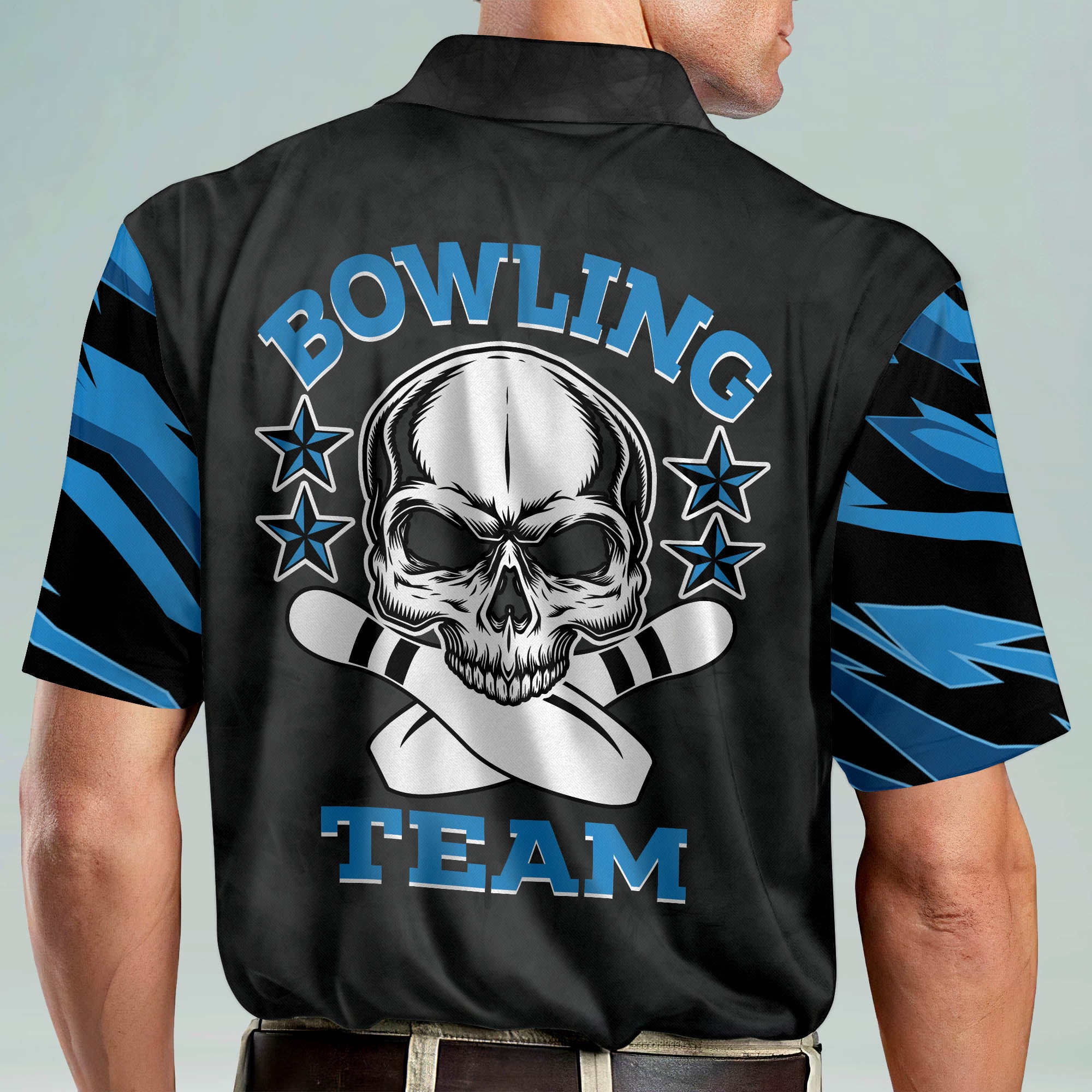 Custom Bowling Polo Shirts For Men And Women - Custom Skull