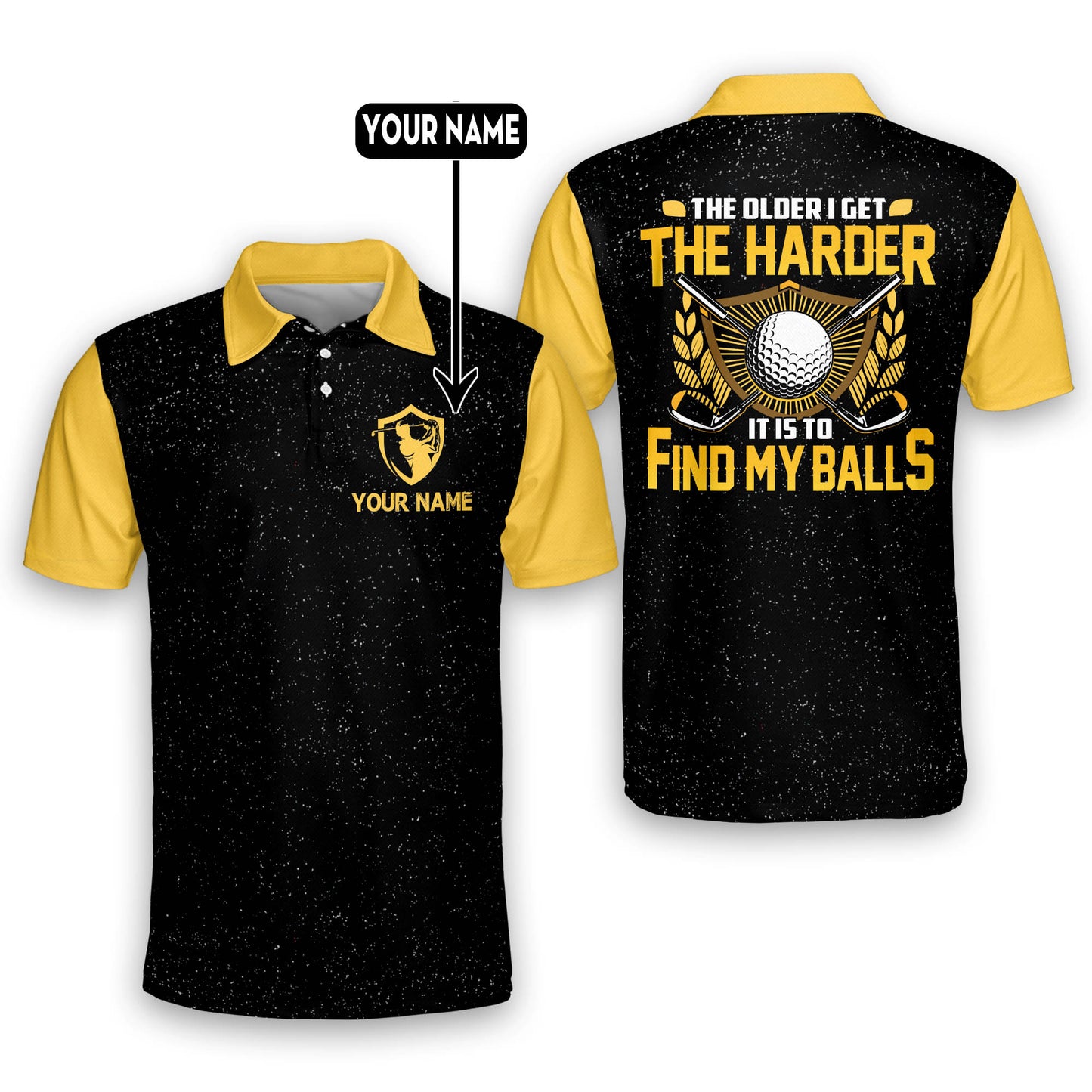 The Older I Get The Harder It Is To Find My Balls Golf Polo Shirt GM0196