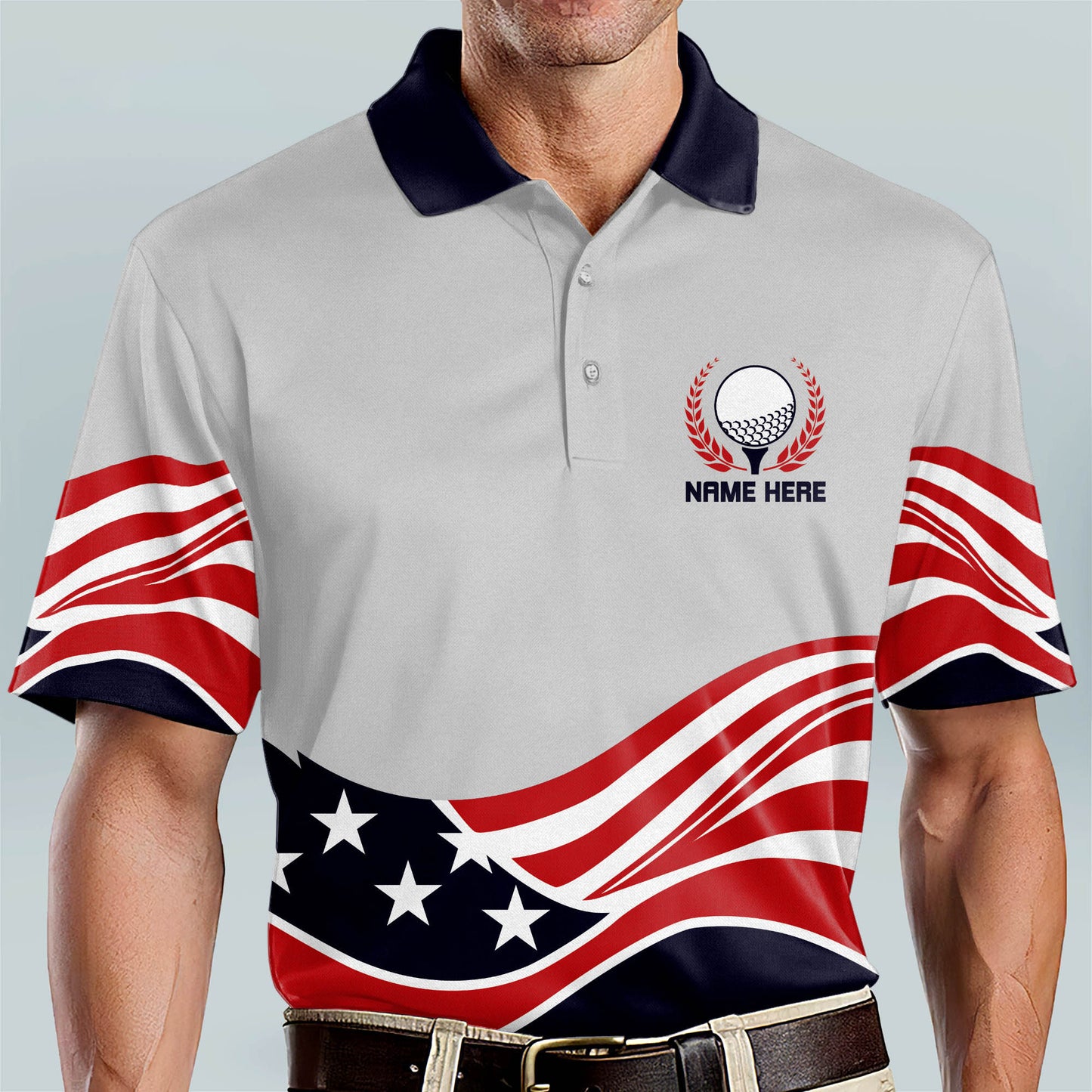 Golf Is Swing Swear Look for Ball Repeat Polo Shirt GM0310