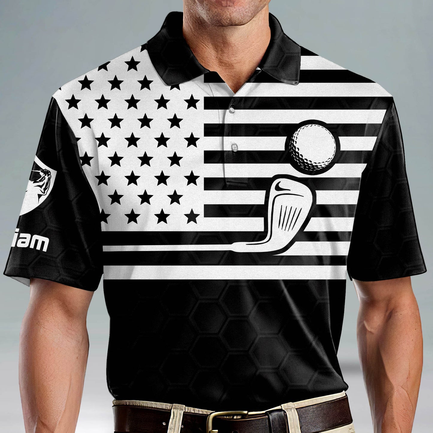 We're Here for The Foursome Golf Polo Shirt GM0252