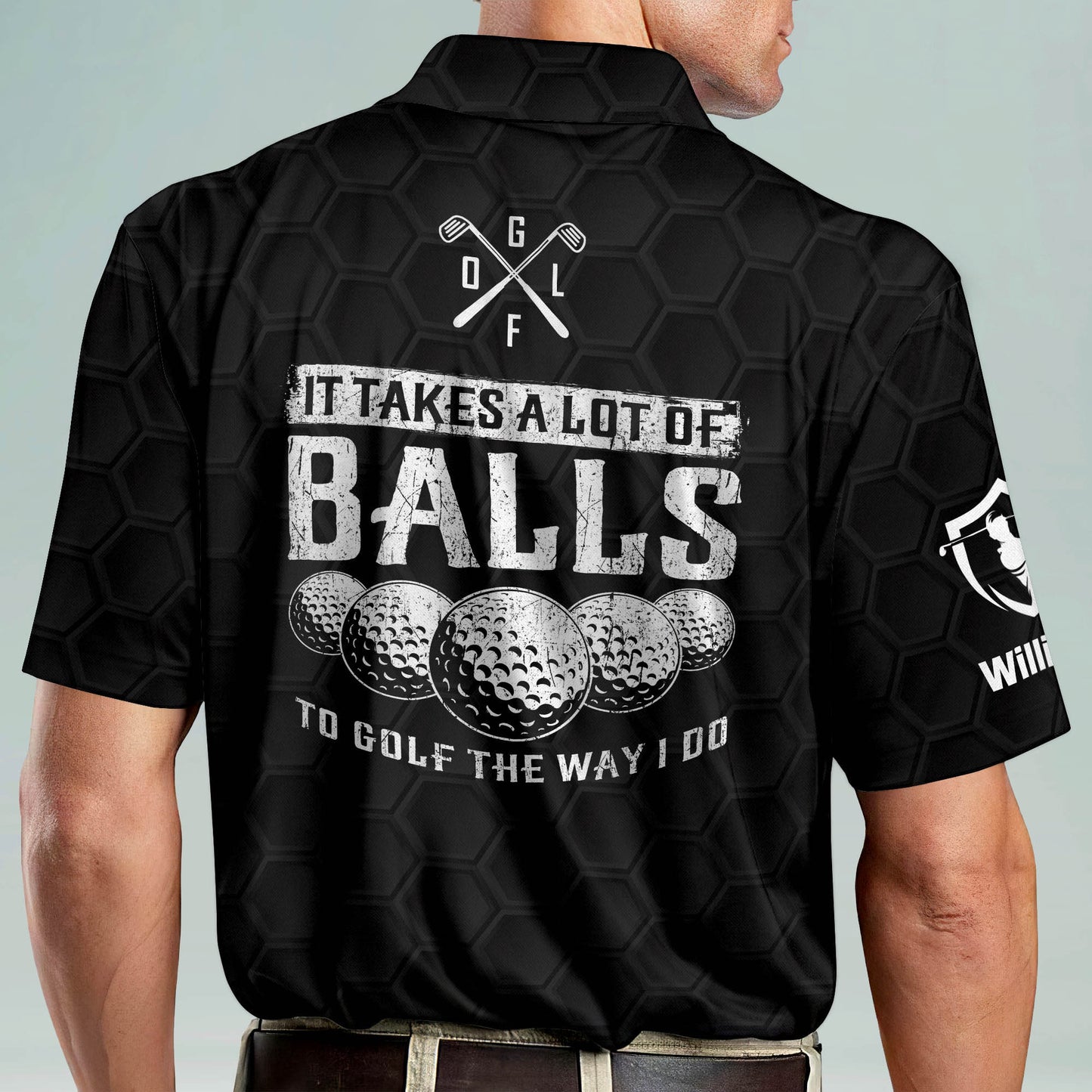 It Takes A Lot of Balls To Golf The Way I Do Golf Polo Shirt GM0253