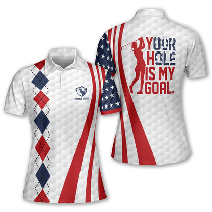 Your Hole is My Goal Golf Polo Shirt GW0029