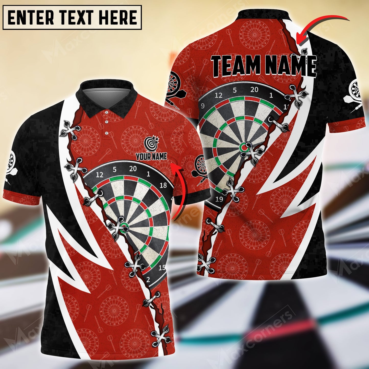 Lasfour Wing Darts Personalized Name, Team Name 3D Shirt DMA0091