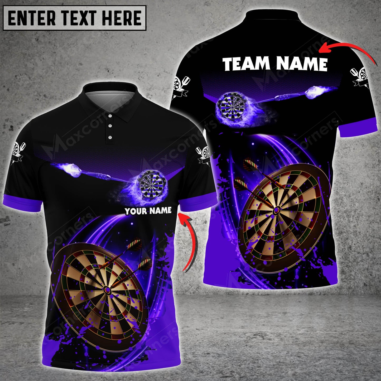 Lasfour Fire Darts Personalized Name, Team Name 3D Shirt DMA0234