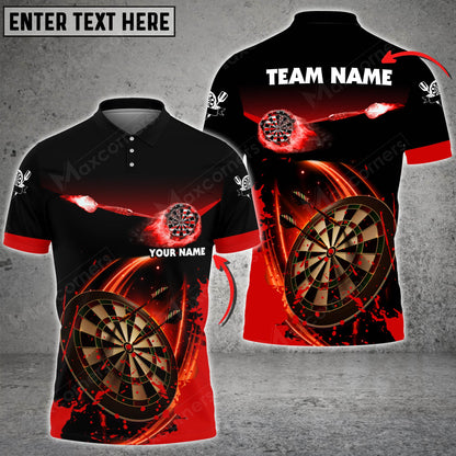 Lasfour Fire Darts Personalized Name, Team Name 3D Shirt DMA0234