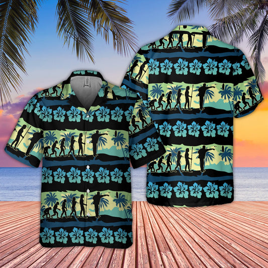 Lasfour Dart Human Evolution 3D Hawaiian Shirt DMA0358