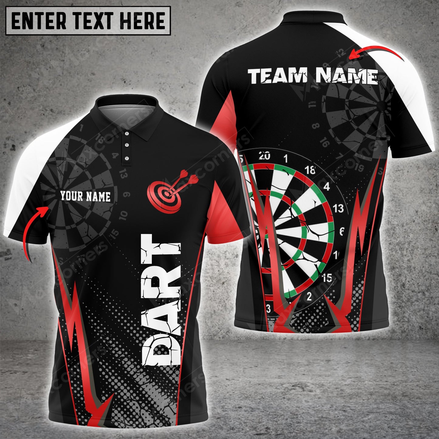 Lasfour Darts Crack Personalized Name, Team Name Unisex 3D Shirt ( More Color Options ) DMA0100