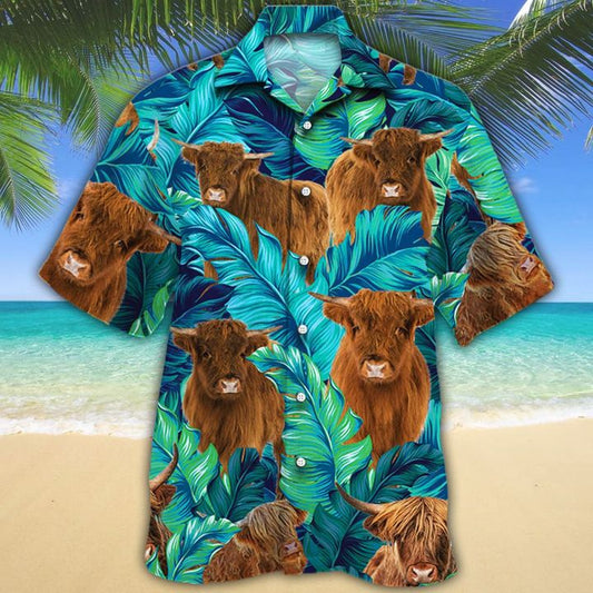 Highland Cattle Lovers Hawaiian Shirt HO0090