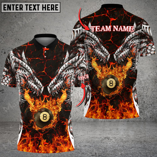 Lasfour Fire Dragon Billiards Personalized Name Unisex Shirt BIA0423