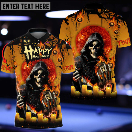 Lasfour Billiards Halloween Ghoulish Personalized Name 3D Shirt BIA0812