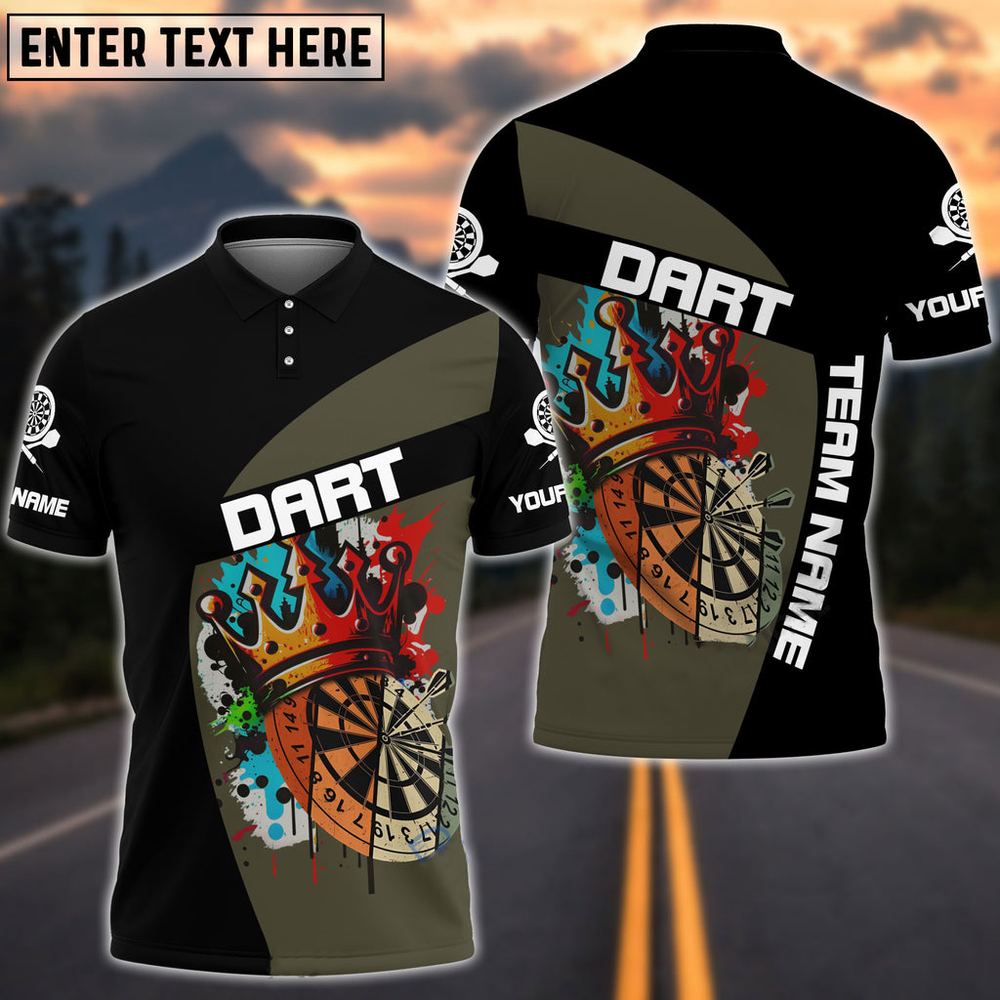 Lasfour King Of Dart Darts Personalized Name And Team Name 3D Shirt DMA0206