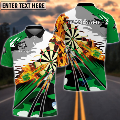 Lasfour Fire Dartboard Darts Multicolor Option Personalized Name 3D Shirt DMA0181