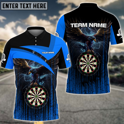 Lasfour Thunder Eagle Darts Multicolor Option Personalized Name 3D Shirt DMA0183