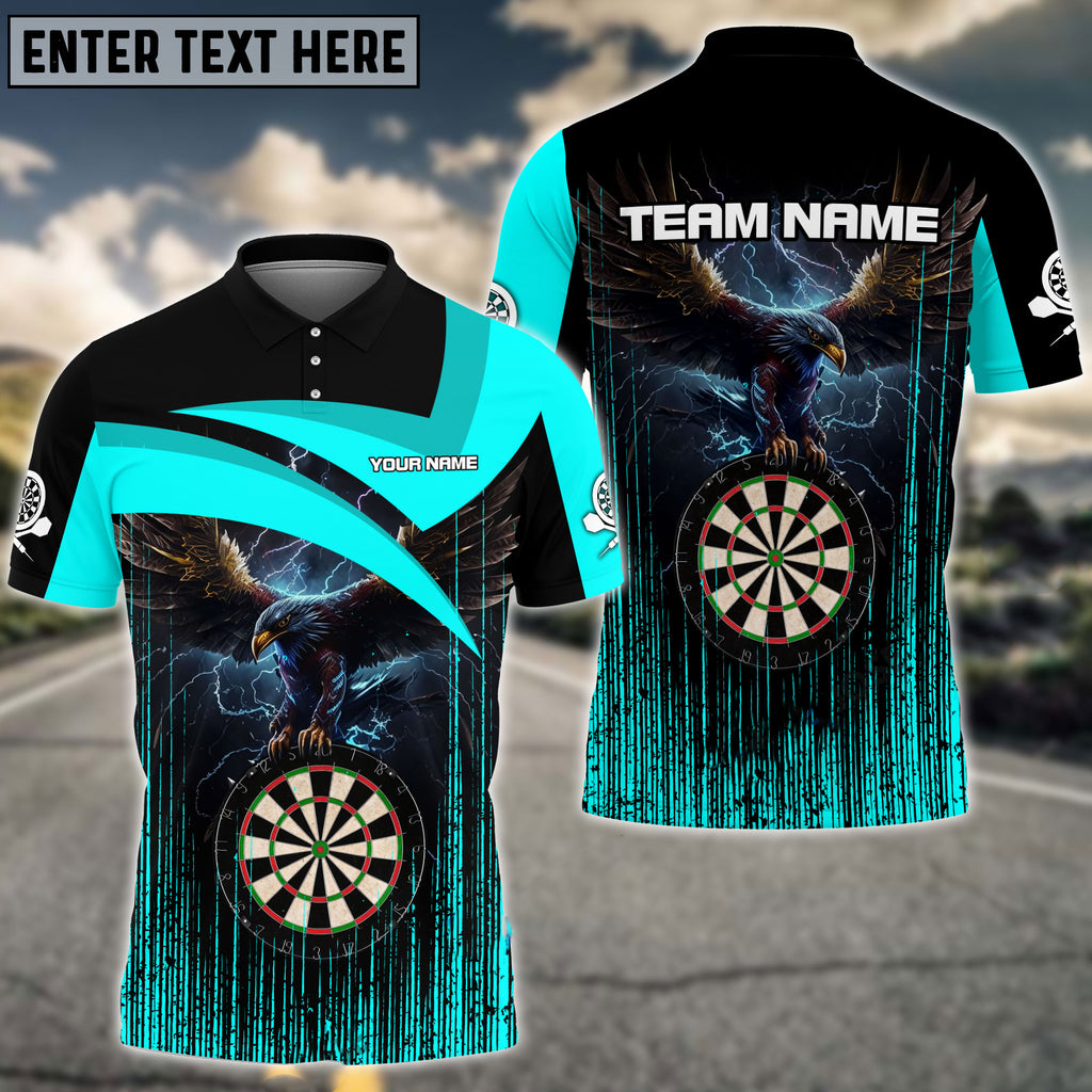 Lasfour Thunder Eagle Darts Multicolor Option Personalized Name 3D Shirt DMA0183