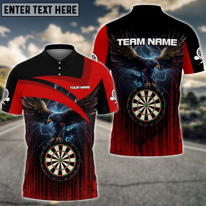 Lasfour Thunder Eagle Darts Multicolor Option Personalized Name 3D Shirt DMA0183