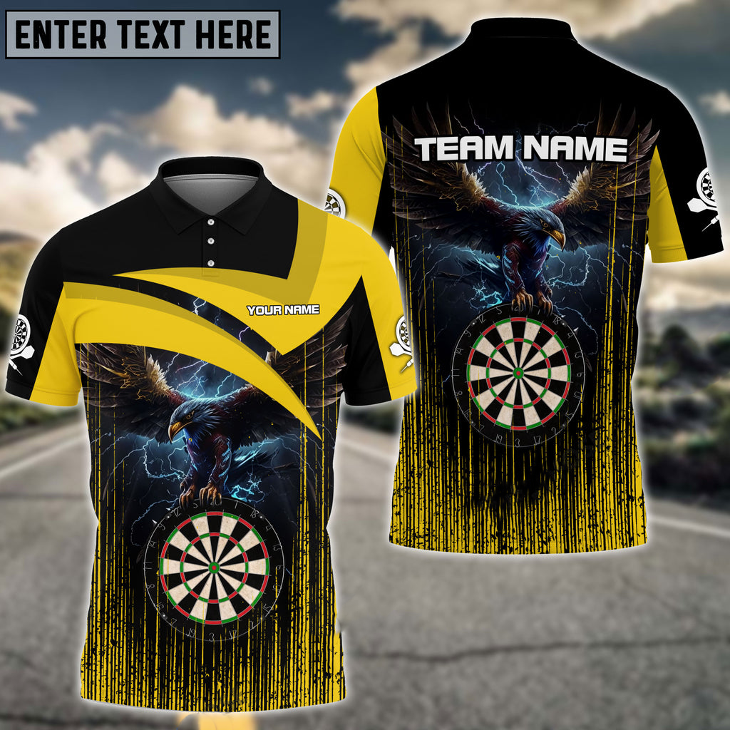 Lasfour Thunder Eagle Darts Multicolor Option Personalized Name 3D Shirt DMA0183