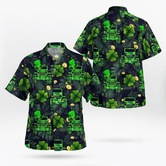 Hawaiian Aloha Shirts, JP St Patrick's Day Green, St. Patrick's day gift PO0105