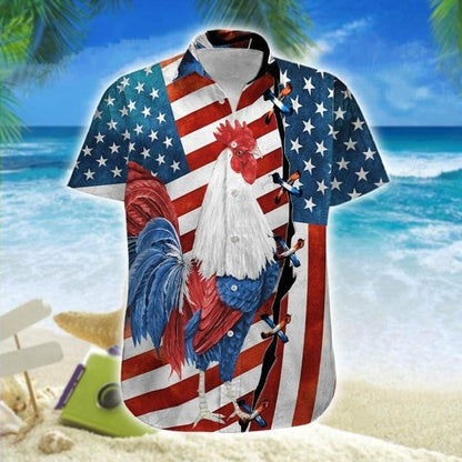 American Tractor 4Th Of July Hawaiian Shirt Aloha Shirt For Summer HO1321