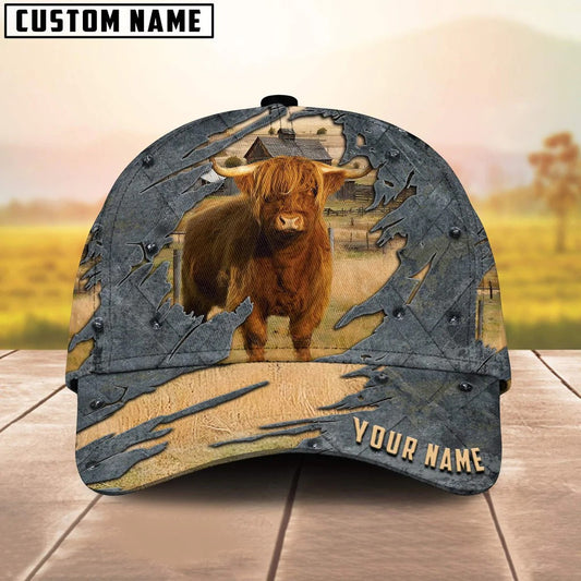 Lasfour Highland Cap Hat, Custom Farm Cap Hat, Baseball Hat For Farmer CO1062