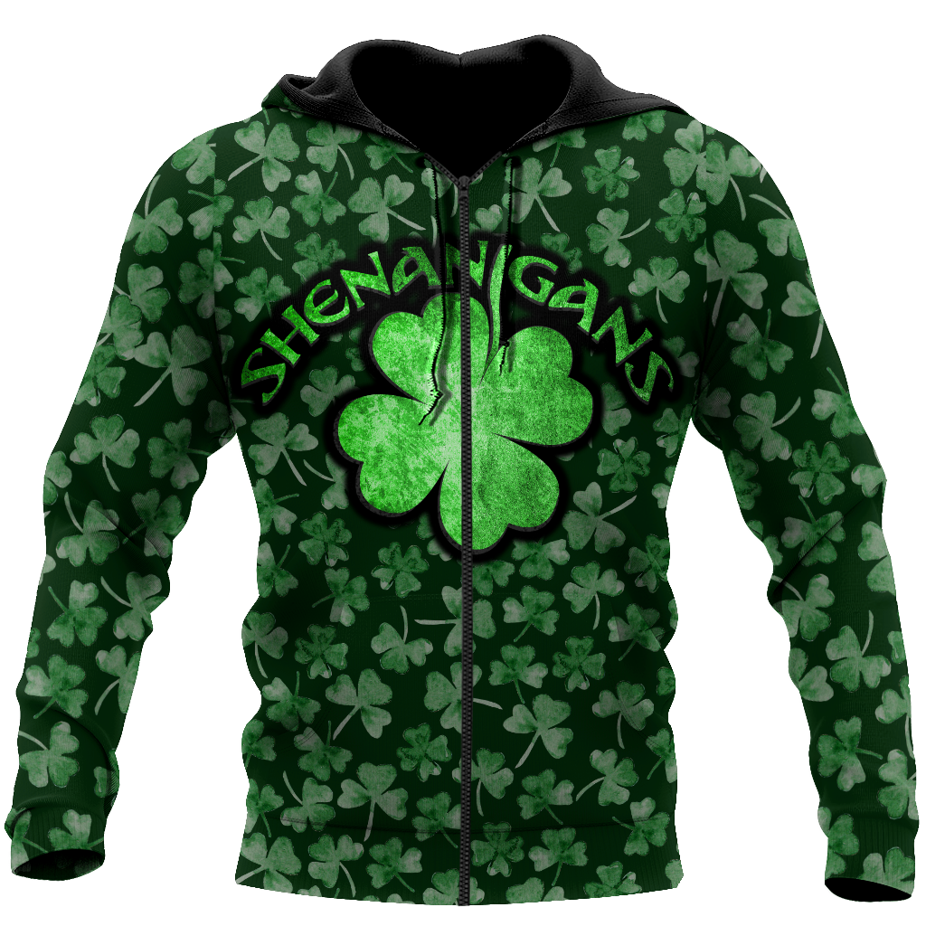 Shenanigans Shamrock 3D Shirt, Matching St Patrick's Day Shirts, St Patrick's Day Shirt, Irish Shirt, Lucky Shirt PO0298