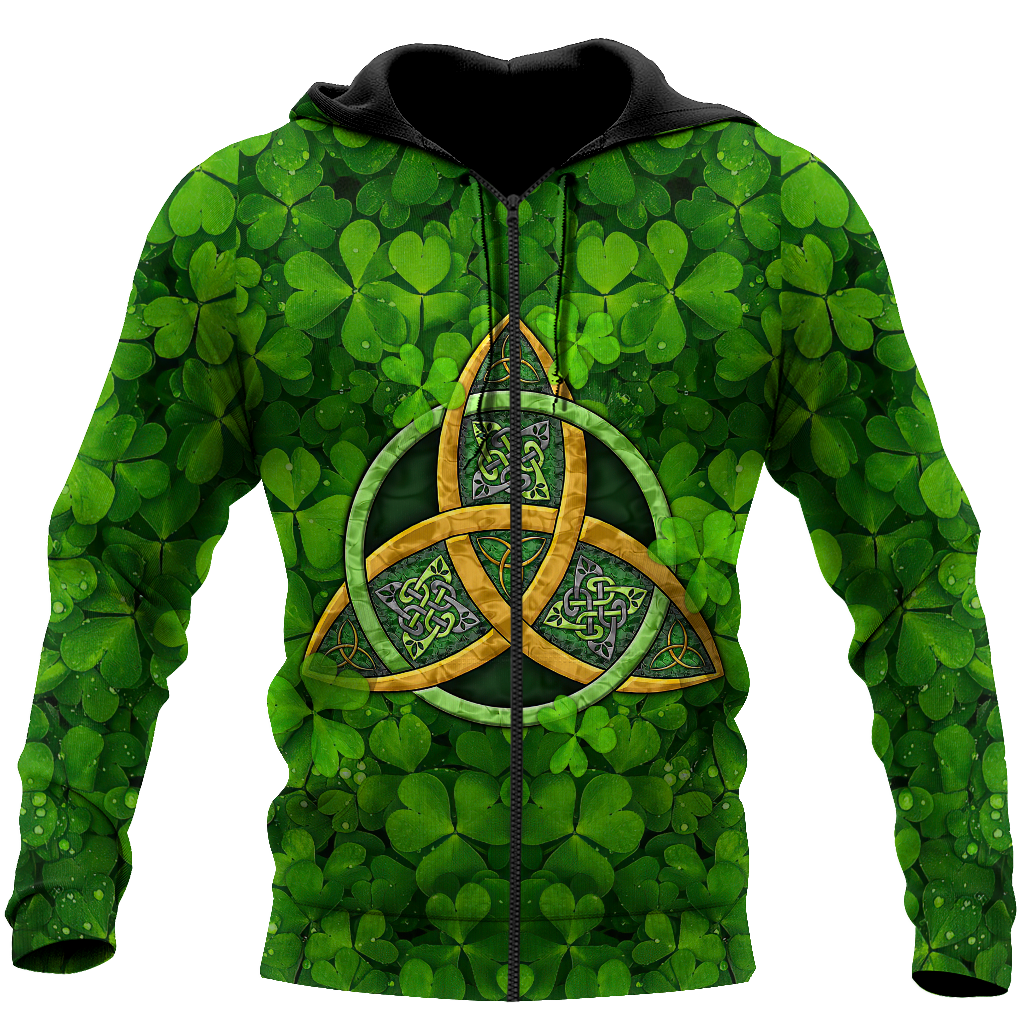 St Patrick's Day Pattern Shamrock Shirt, Shamrock All Over Print Shirt, Gift For Patrick's Day PO0301