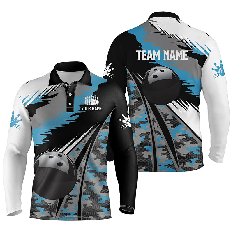 Custom Bowling Polo Long Shirts For Team BO0218