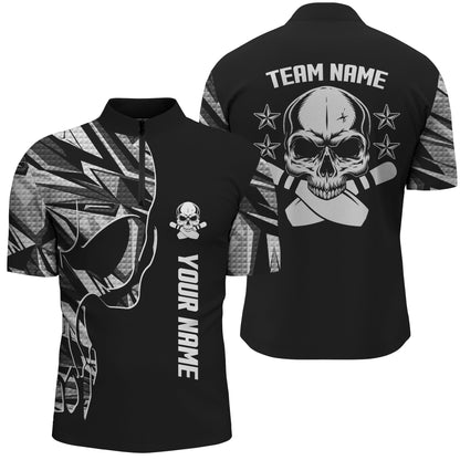 Custom Skull Bowling Jersey For Team BO0043