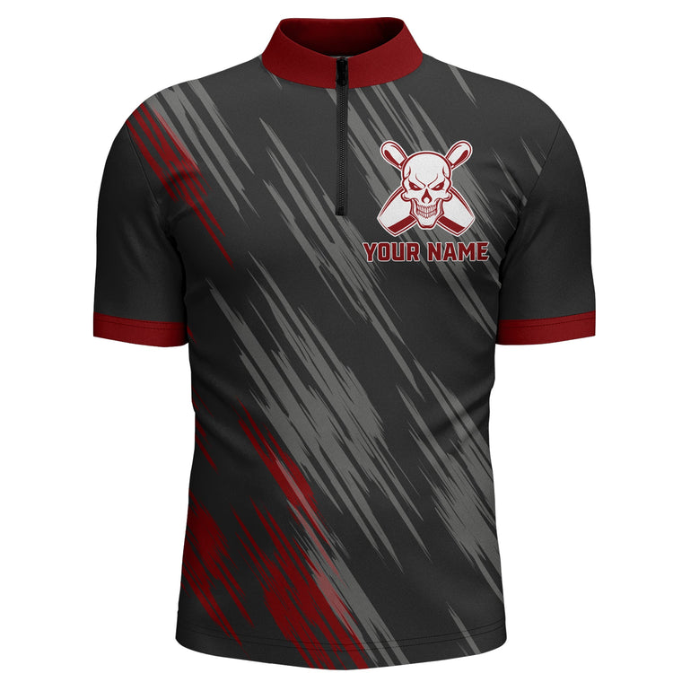 Custom Skull Bowling Jersey For Team BO0162