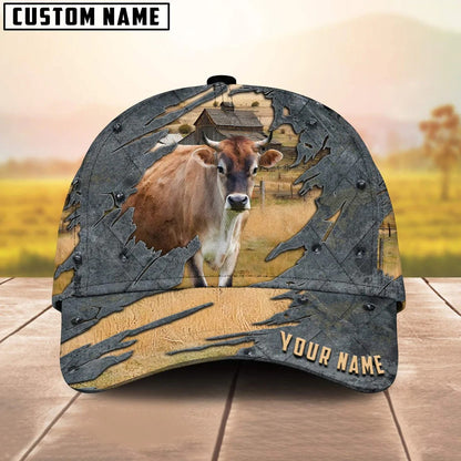 Customized Jersey Cap Hat For Men Women, 3D All Over Print Cap Hat For Farmer CO1058