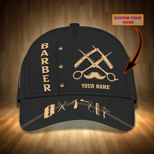 Customized 3D All Over Printed Baseball Cap Hat For Barber Men And Women, Barber Cap, Barber Hat, Gift For Barber CO0546