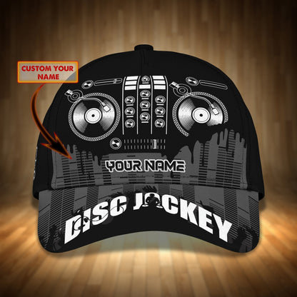 Personalized 3D Full Printed Baseball Cap Hat For A Disc Jockey, Dj Cap, Dj Hat For Him, Her CO0515