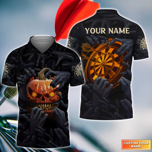 Lasfour Pumpkin And Darts Personalized 3D All Over Printed Shirt DMA0231