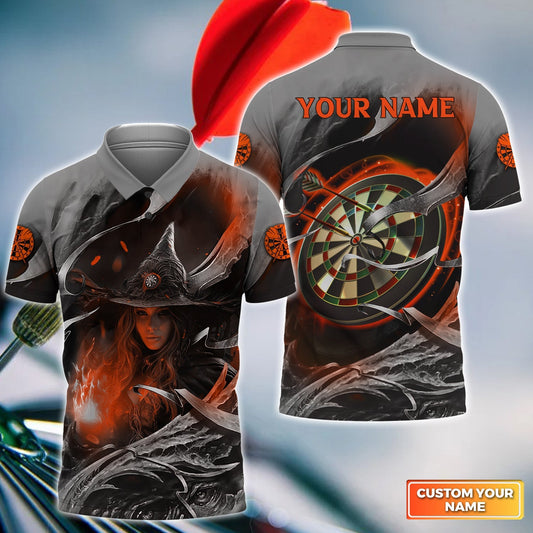 Lasfour Witch And Darts Personalized 3D All Over Printed Shirt DMA0230