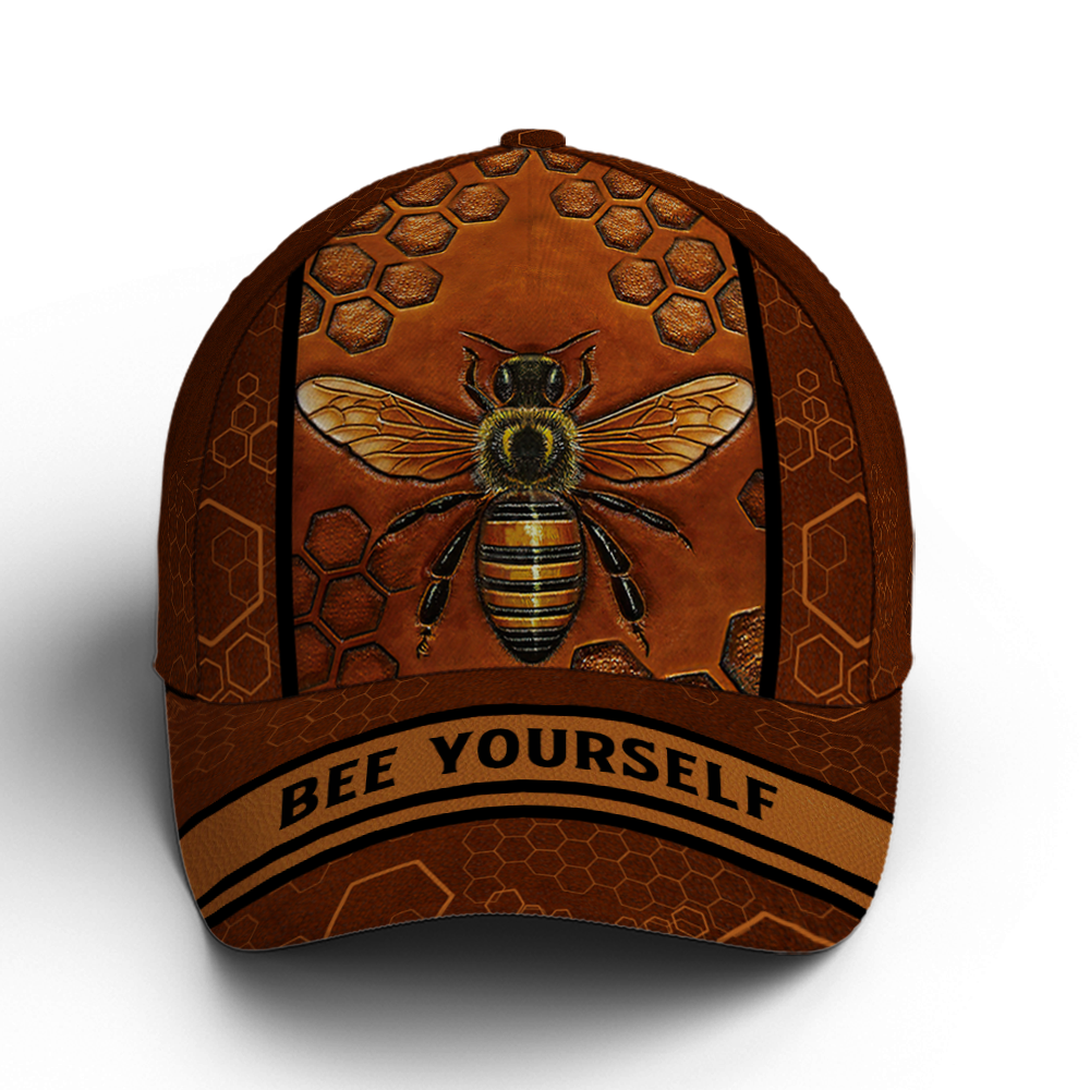 Bee Yourshelf Vintage Leather Baseball Cap Lasfour CO0792