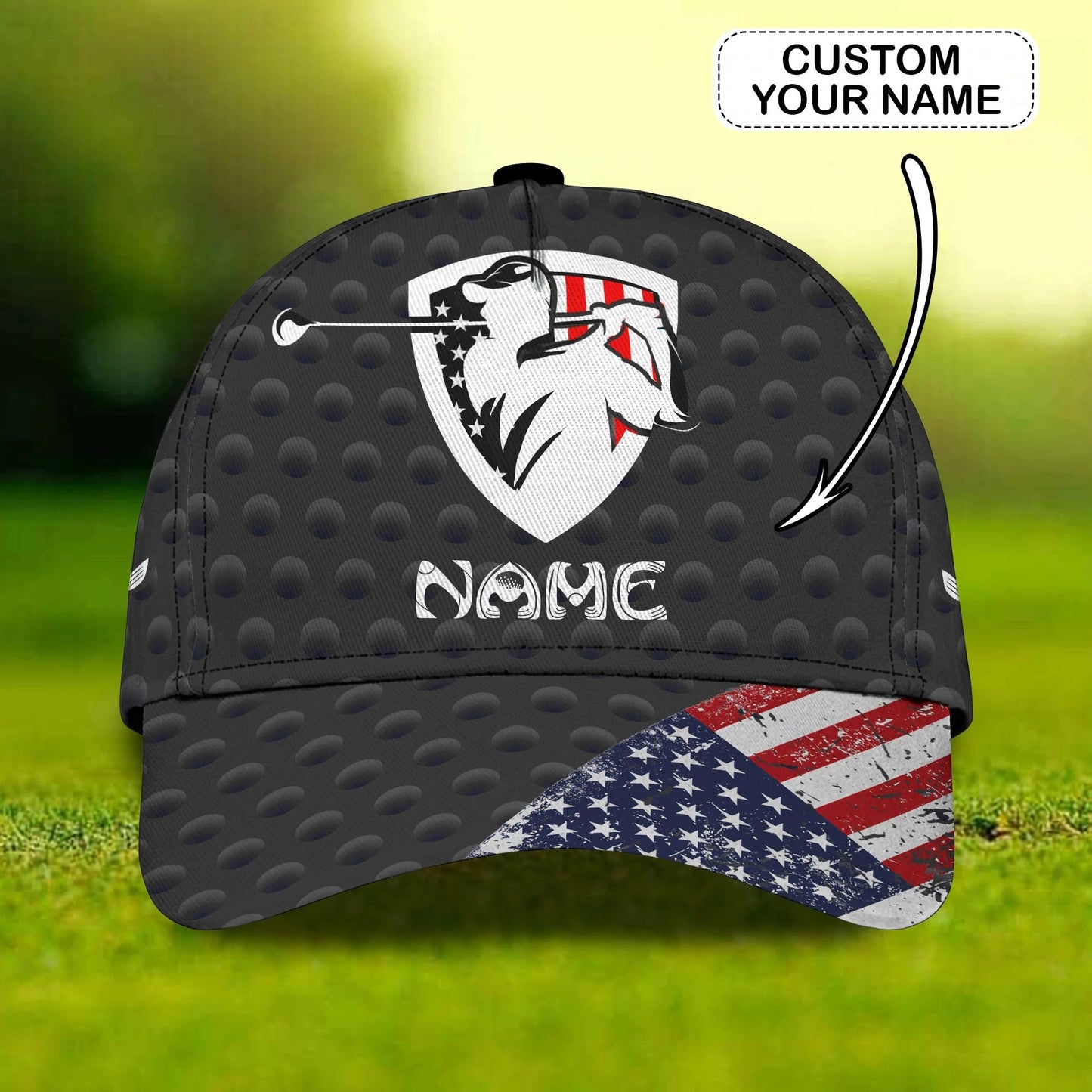 Personalized 3D Full Printing Cap Hat For Golf Men, American Golf Cap, Golf Hat Summer CO0370