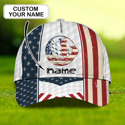 3D Full Print Classic Cap Hat For Golfer, American Golfer Gifts, Good Quality Golf Cap For Men And Woman CO0379