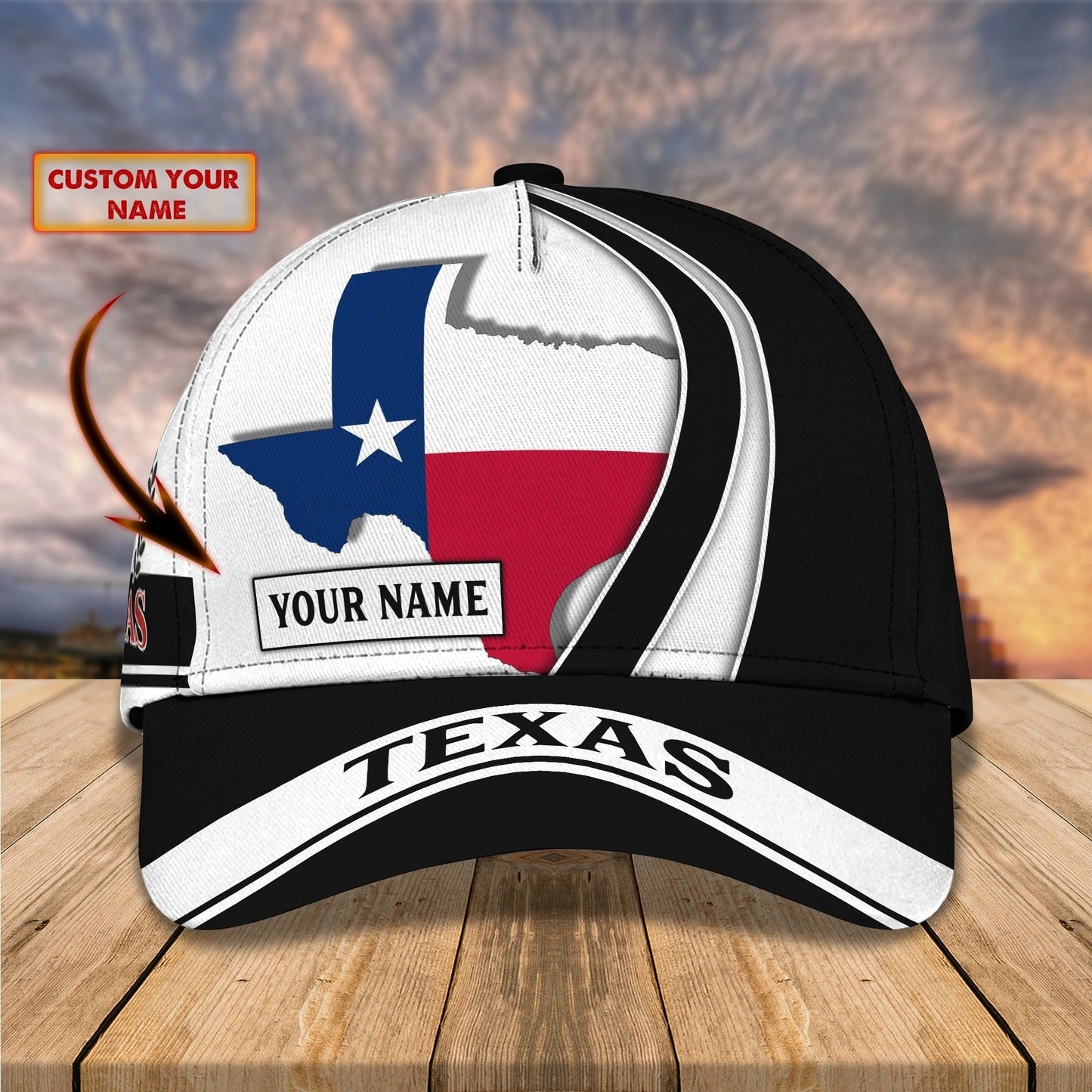 Custom 3D All Over Print Texas Roots Cap Hat, Eagle Texas Classic Cap, Baseball Texas Caps CO0386