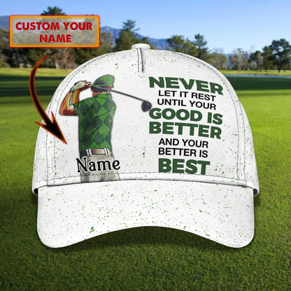 Custom Baseball Cap For Men Golfers, Classic Golf Cap For Mens, Man Golfs Hat, Gift For Golf Lovers CO0351