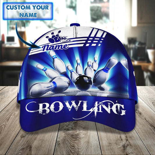 Custom Name Bowling Cap Hat For Men Women, Bowling Team Classic Cap Hat, Bowler Gift CO1064