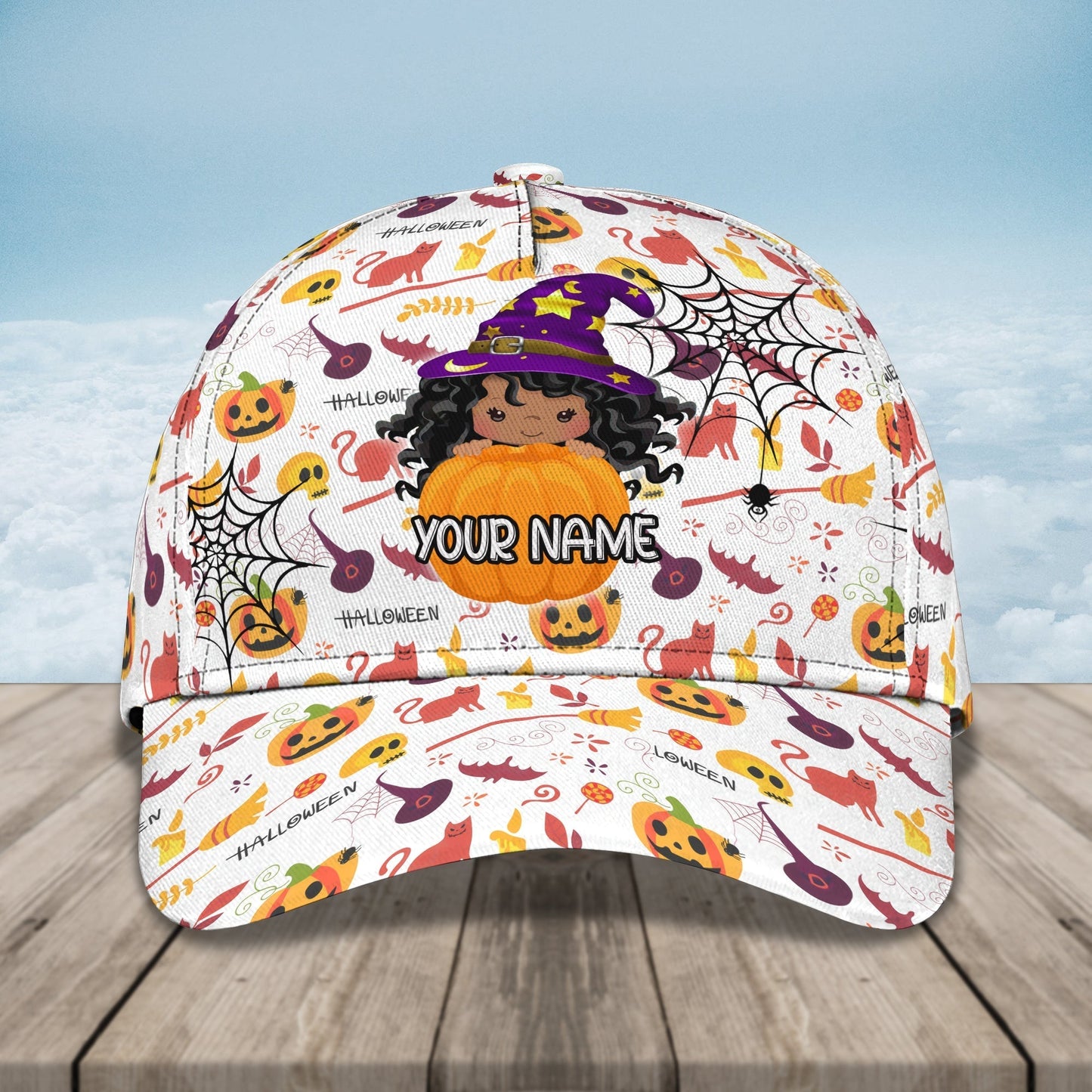 Halloween Crewnecks Hats, Custom Name Baseball Cap Halloween Gifts For Mimi Mom CO0987