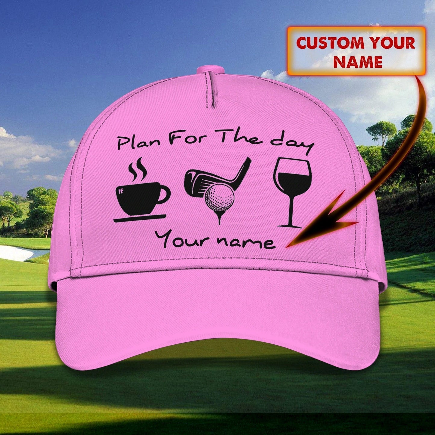 Personalized Baseball Golf Cap For Women, Golfer Cap For Woman, Birthday Golfer Gifts, Woman Golf Cap CO0334