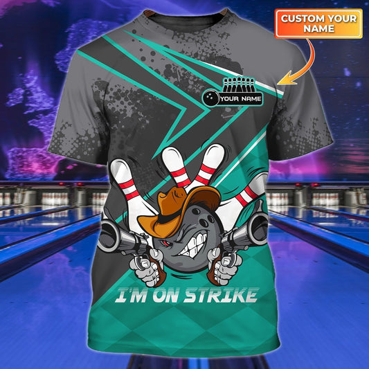 Custom 3D Bowling Tshirts For Men Women BOT0033